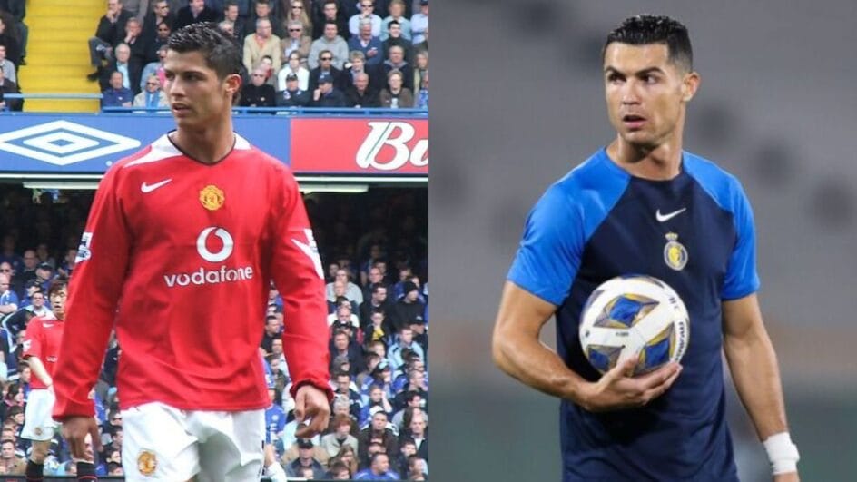 Cristiano Ronaldo no Manchester United e no Al-Nassr