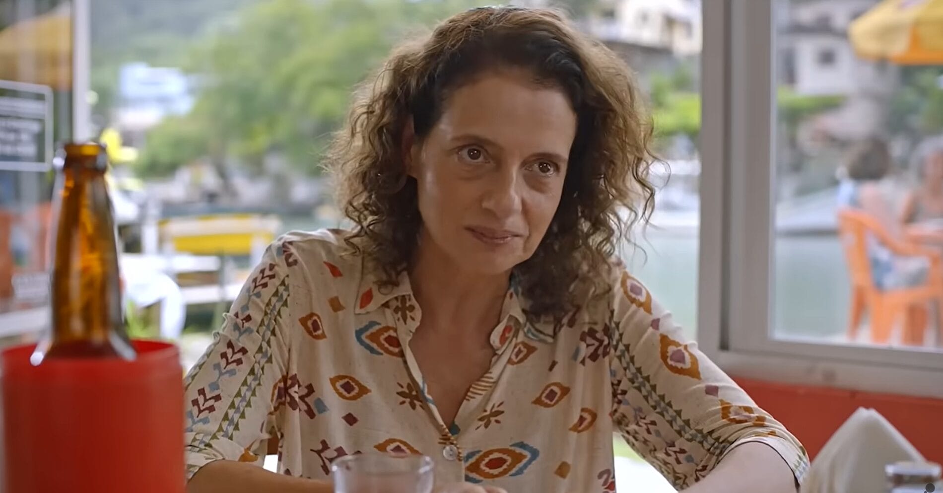 Denise Fraga em Livros Restrantes, filme gravado em Florianópolis