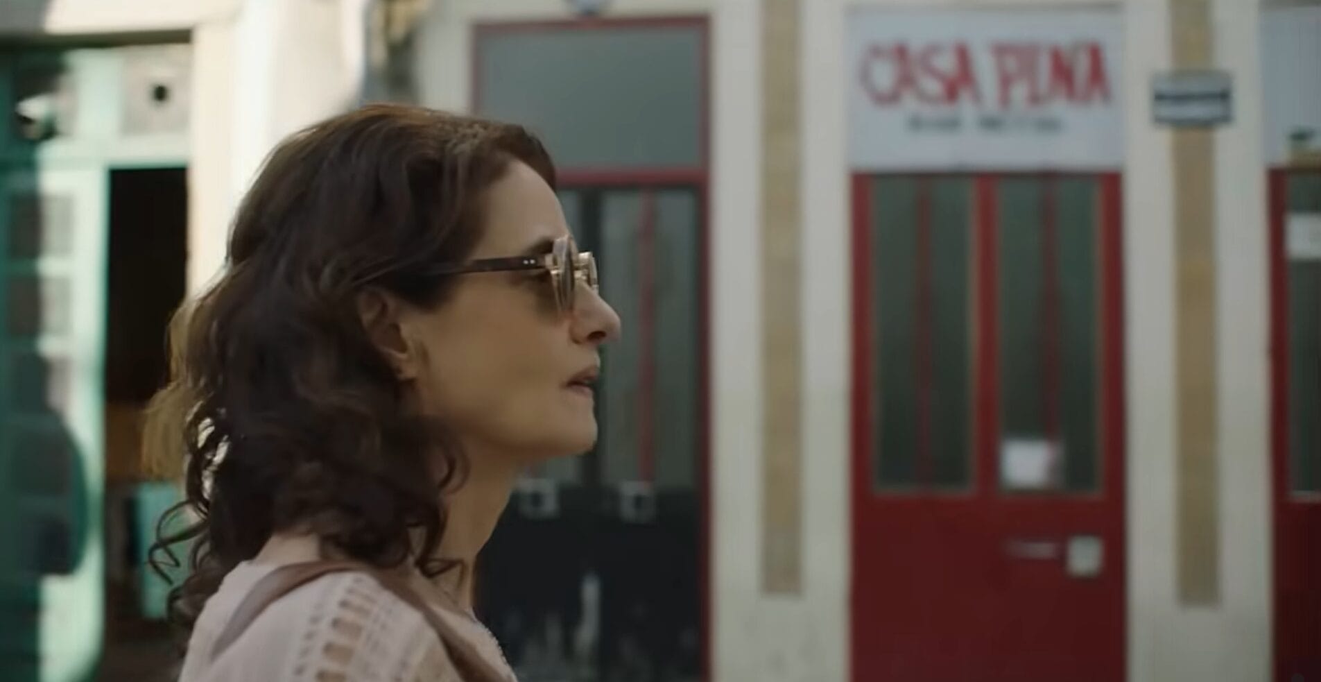 Denise Fraga em Livros Restrantes, filme gravado em Florianópolis e em Portugal