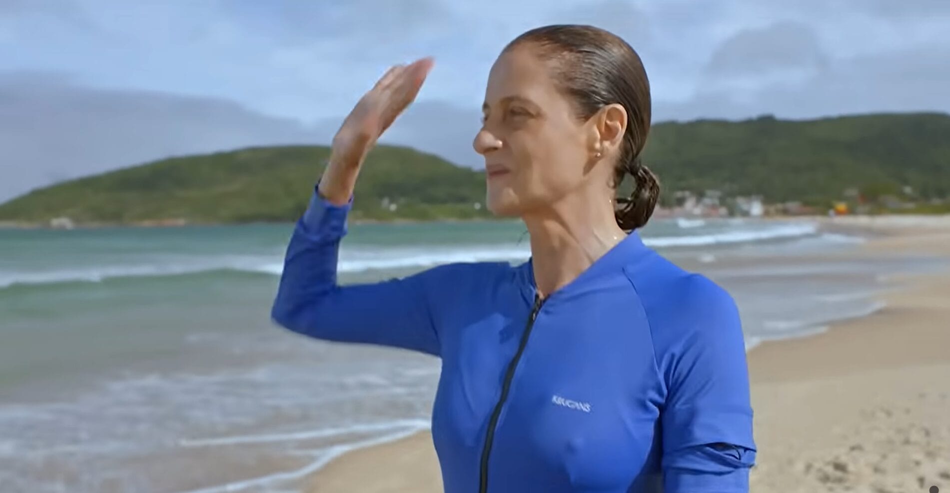 Denise Fraga em Livros Restrantes, filme gravado em Florianópolis