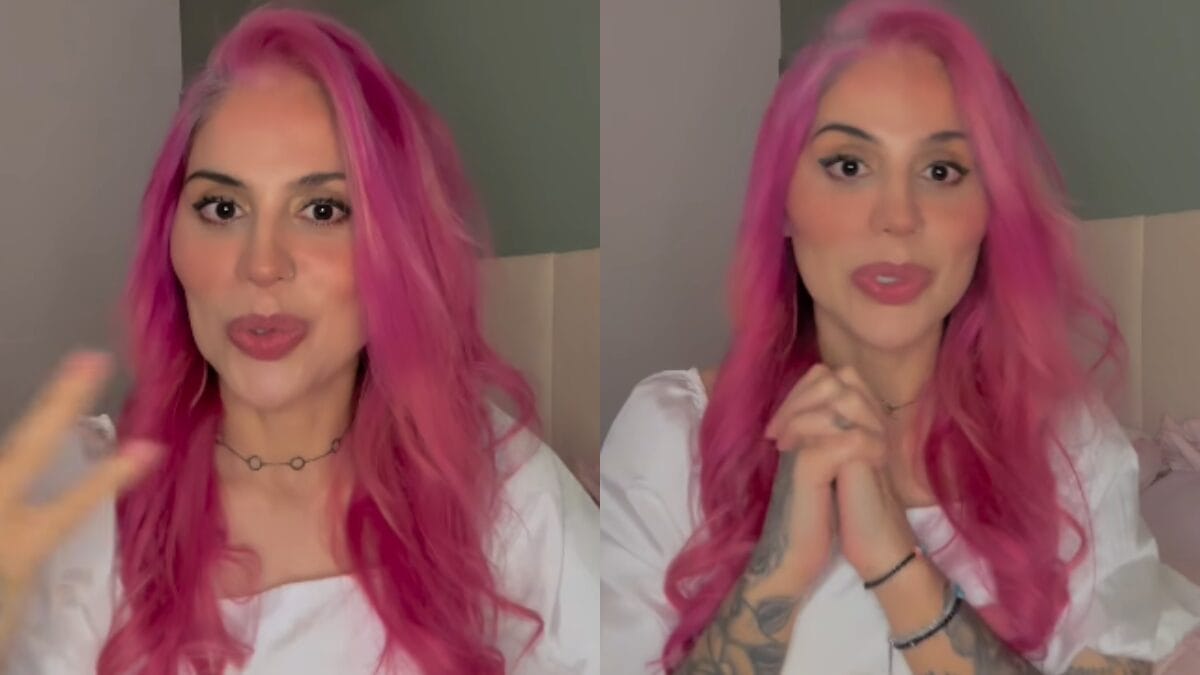Vanessa Mesquita em vídeo publicado nas redes sociais