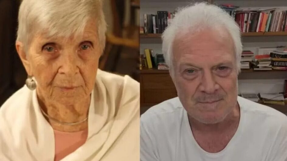 Pedro Bial e sua mãe