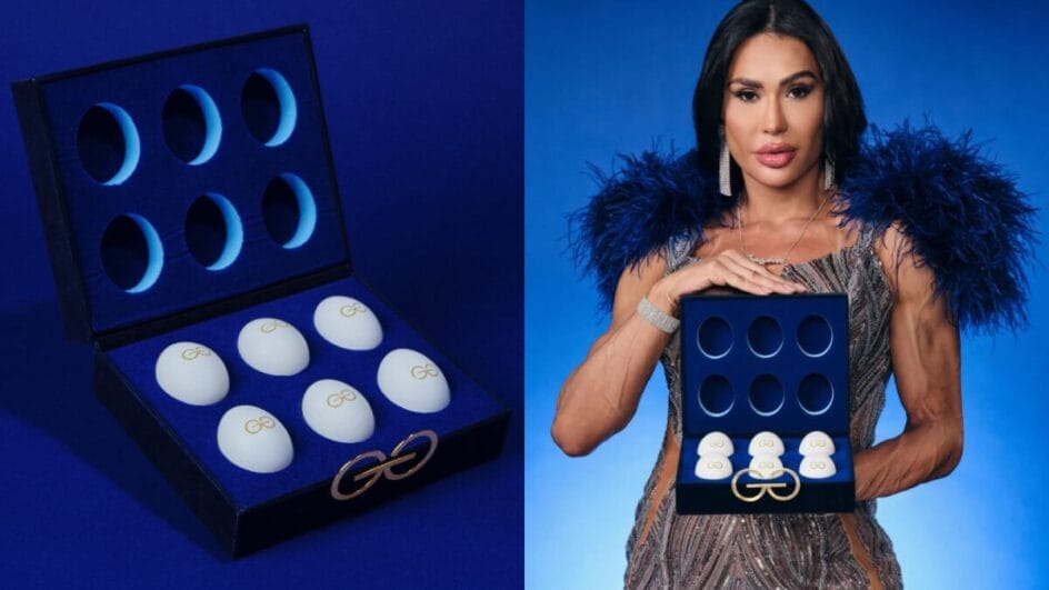 Gracyanne Barbosa posa com os ovos "muito mais graciosos"