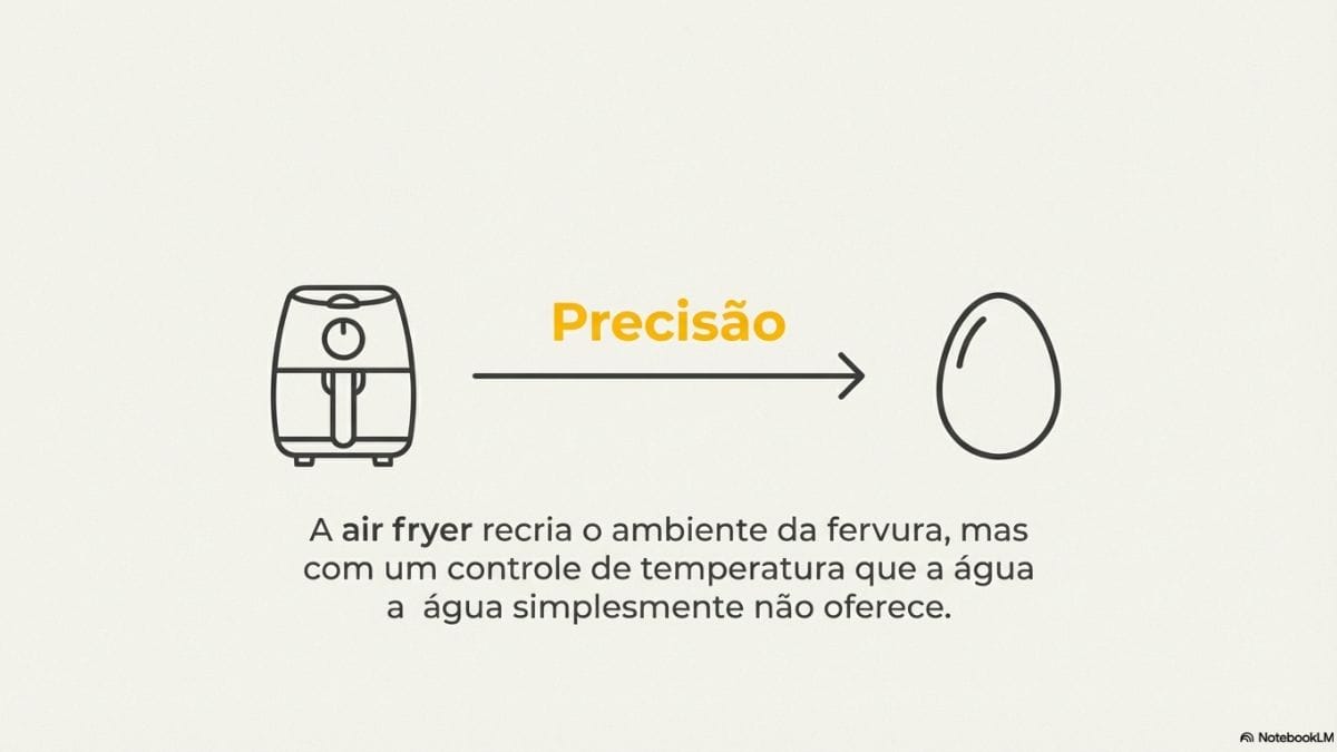 Guia visual para cozinhar ovo na air fryer