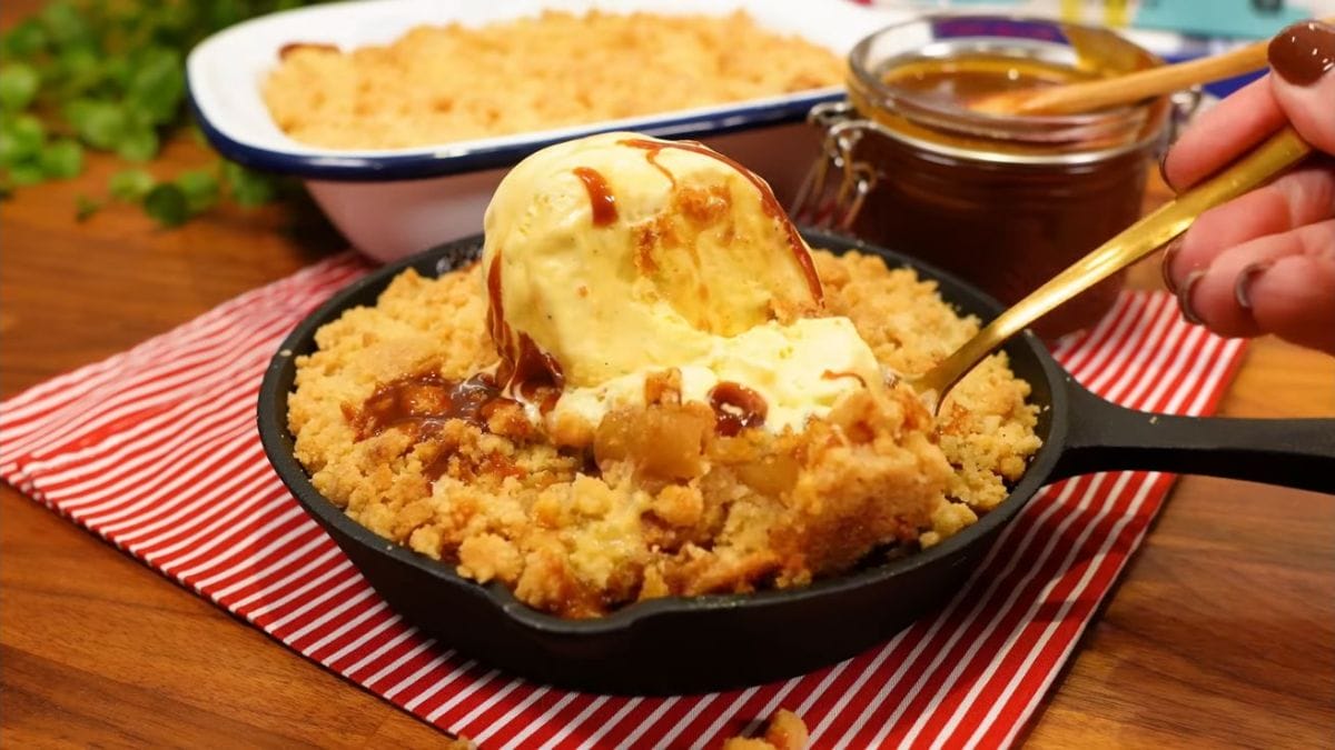 Torta de maçã fica deliciosa