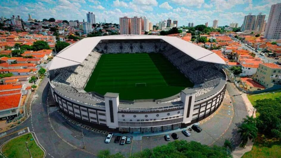 Imagens do projeto de reconstrução do estádio da Ponte Preta (Foto: Divulgação, Quadra Capital)