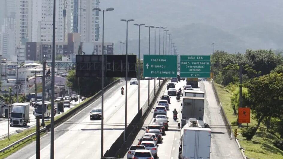 BR-101, em Santa Catarina