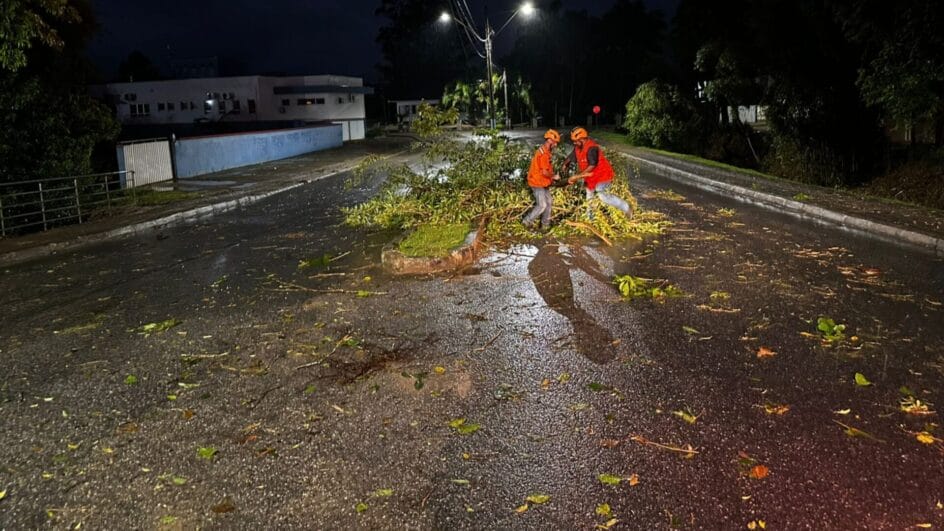 Granizo de 5 cm e microexplosão veja estragos causados pelas tempestades em SC no sábado (4)