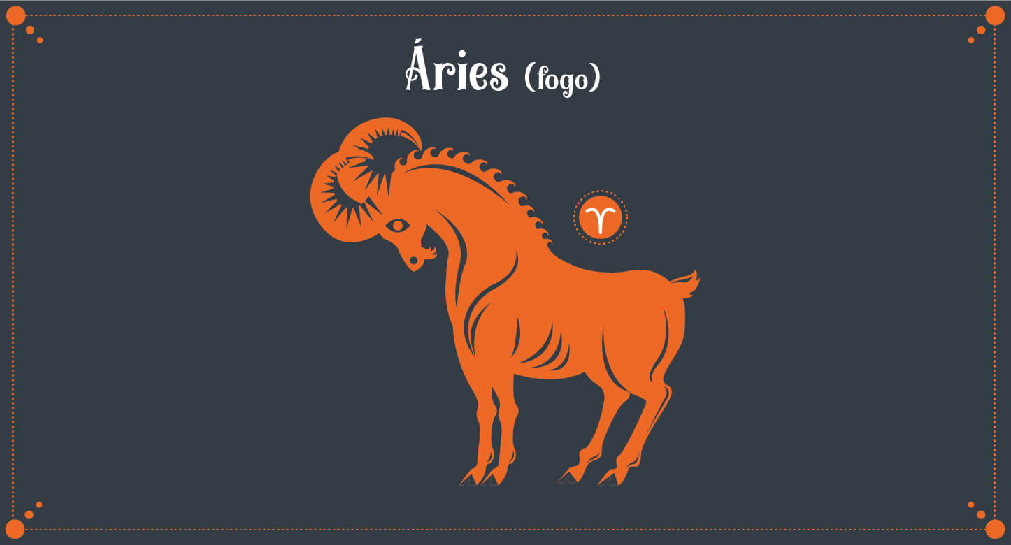 Ilustração do signo de Áries