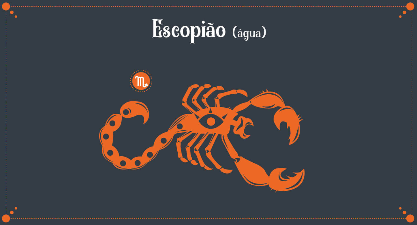 Ilustração do signo de Escorpião