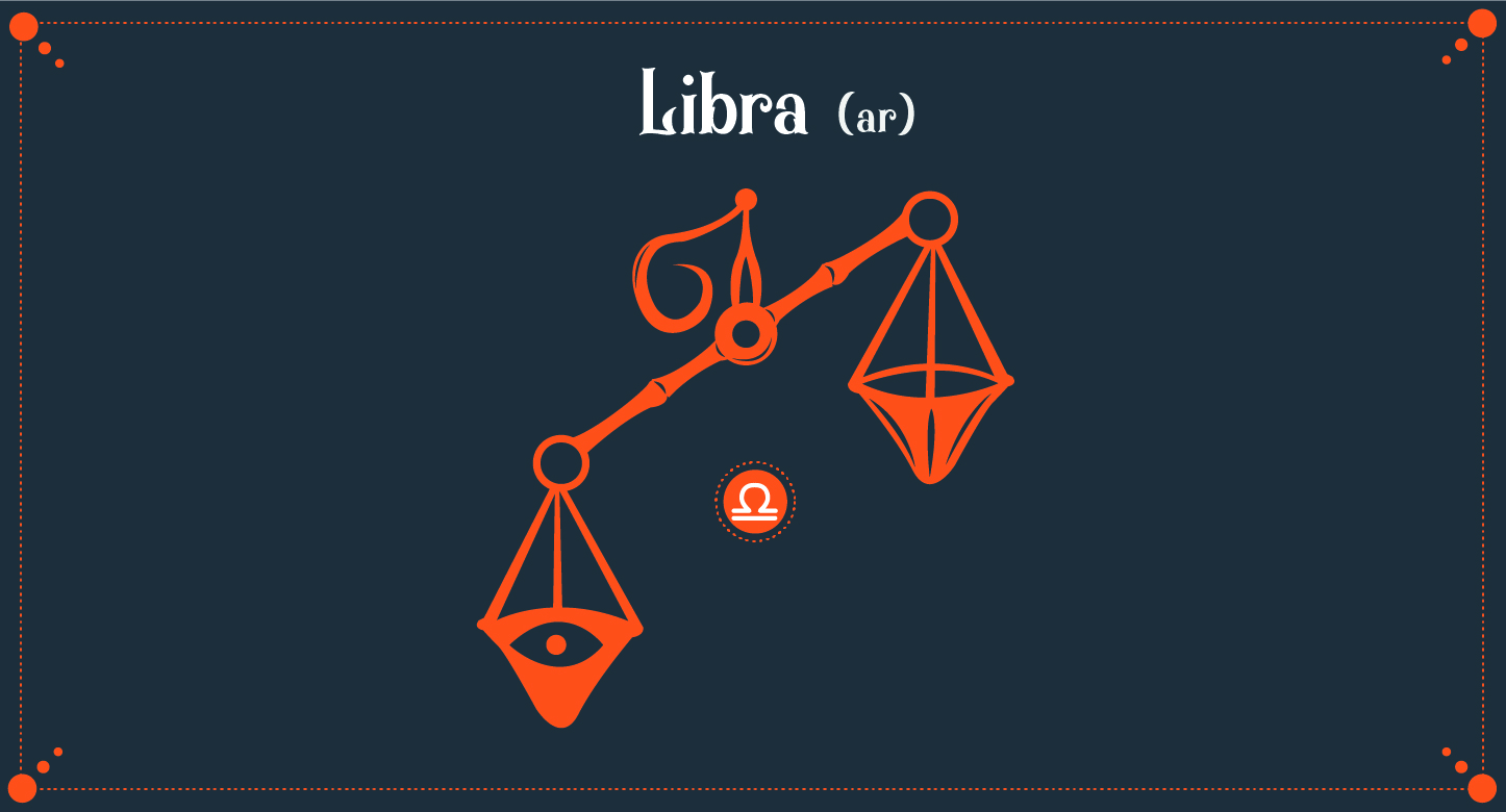 Ilustração do signo de Libra