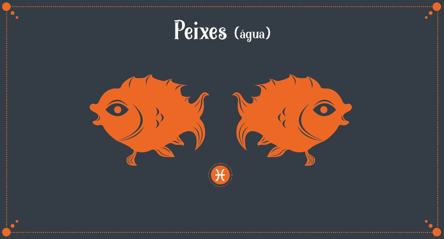Ilustração do signo de Peixes