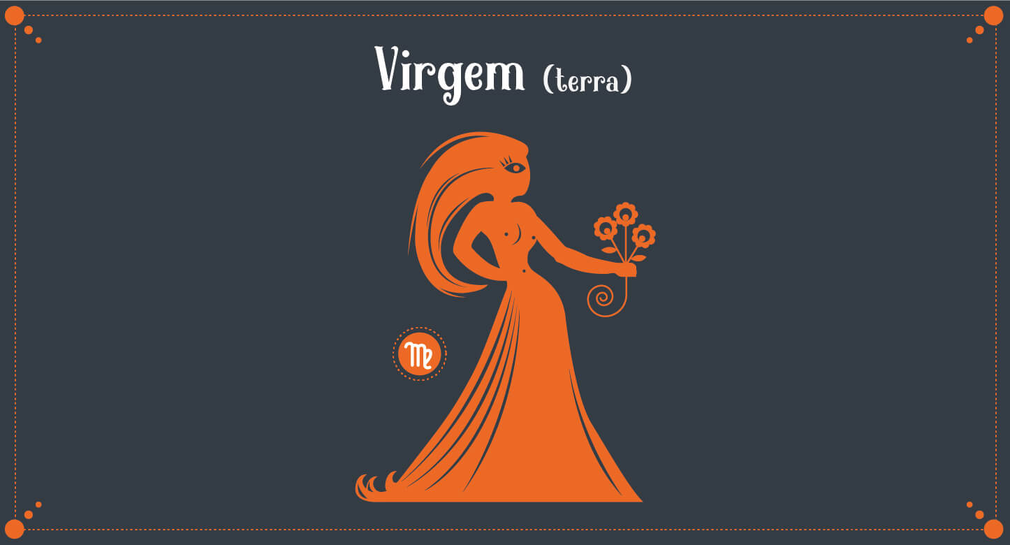 Ilustração do signo de Virgem