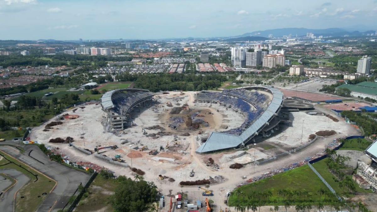 Demolição do estádio chegou ao fim neste ano (Foto: RO Note4, Youtube, Reprodução)