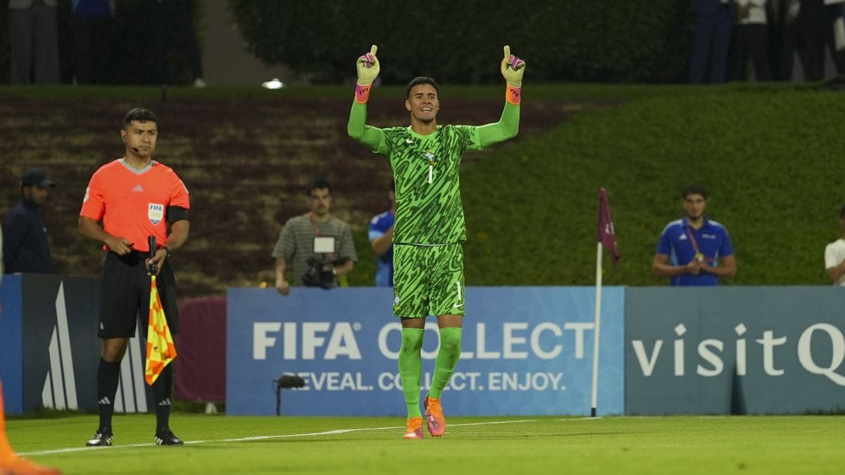 João Pedro, goleiro do Brasil na Copa do Mundo sub-17 (Foto: Nelson Terme, CBF)