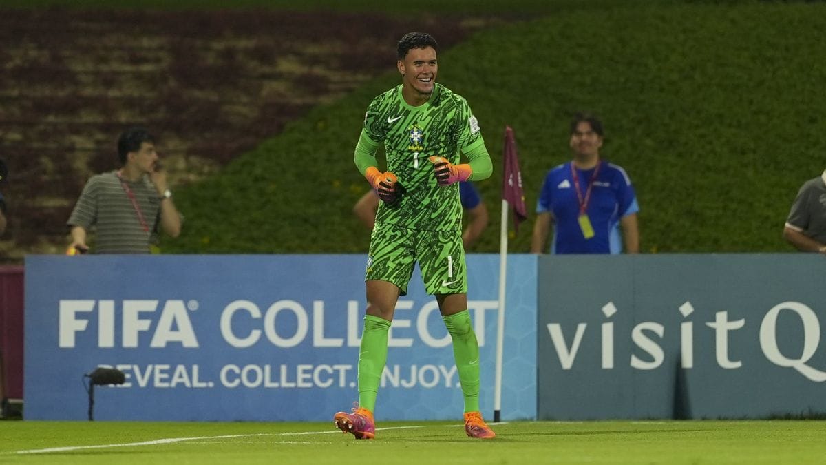 João Pedro, goleiro do Brasil na Copa do Mundo sub-17 (Foto: Nelson Terme, CBF)