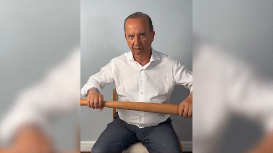 Jorginho Mello divulgou vídeo com cassetete em mãos falando sobre suposta escolta a membros do MST