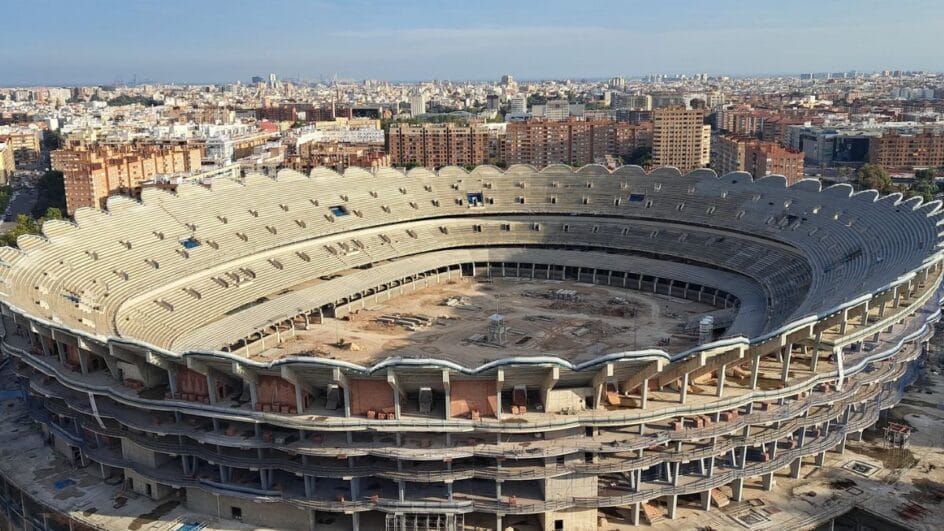 Nova casa do Valencia deve ser inaugurada em 2027 (Foto: @AmuntMestalla, Youtube, Reprodução)