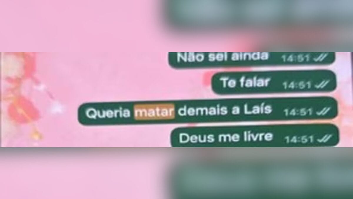 A polícia afirma que a conversa entre Gabrielle e o marido, Lucas, ocorreu em 29 de setembro (Foto: g1, Reprodução)