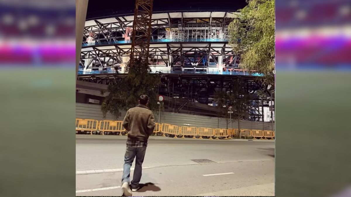 Messi visita Camp Nou, estádio do Barcelona (Foto: reprodução Instagram Messi)