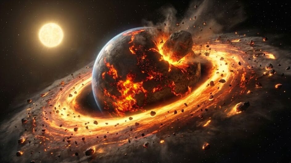 Nova análise confirma de onde veio Theia, o planeta que criou a Lua