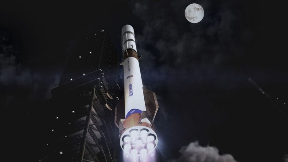 New Glenn 9x4, novo superfoguete da empresa de Jef Bezos (Foto: Blue Origin, divulgação)