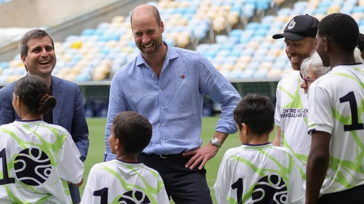 Príncipe William no estádio do Maracanã
