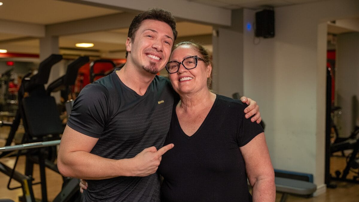 Rafa Steinbach e sua mãe no Luz Camera NSC