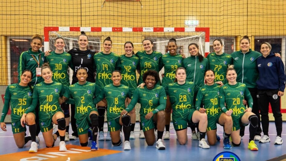 Seleção Brasileira disputa a competição (Foto: Confederação Brasileira de Handebol, Divulgação).