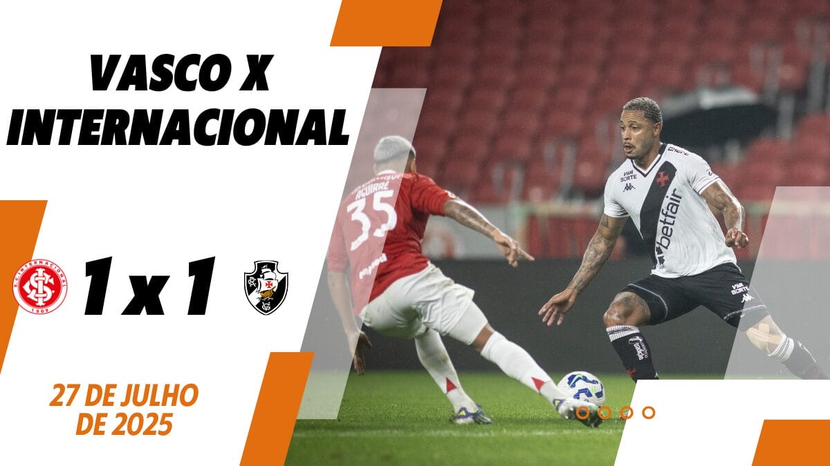 Resultados dos últimos 7 jogos entre Vasco x Internacional