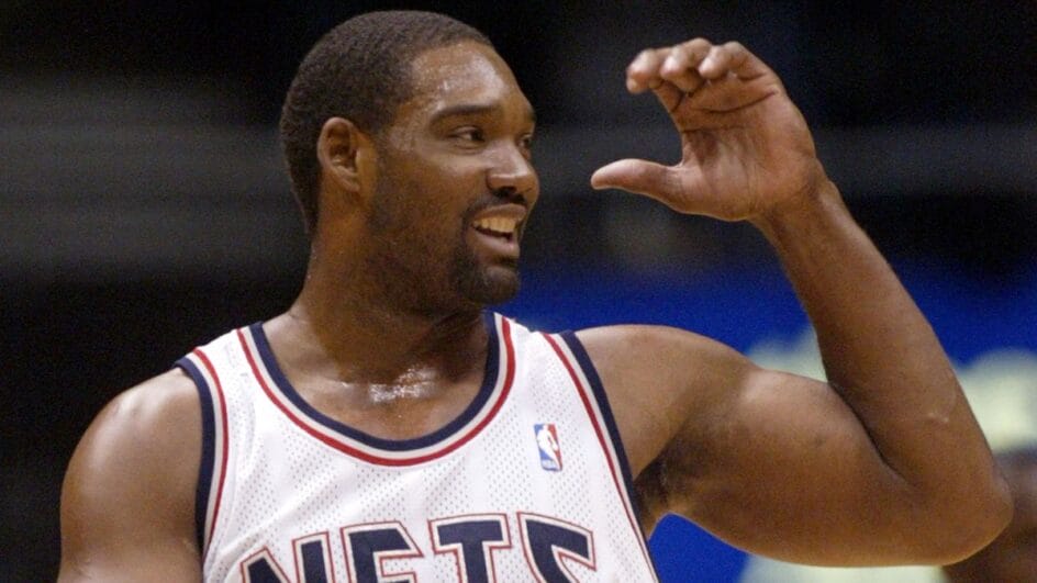 Rodney Rogers atuando pelo Brooklyn Nets