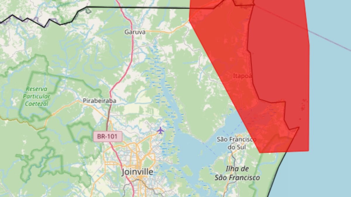 SANTA CATARINA (Foto: INMET, Reprodução)