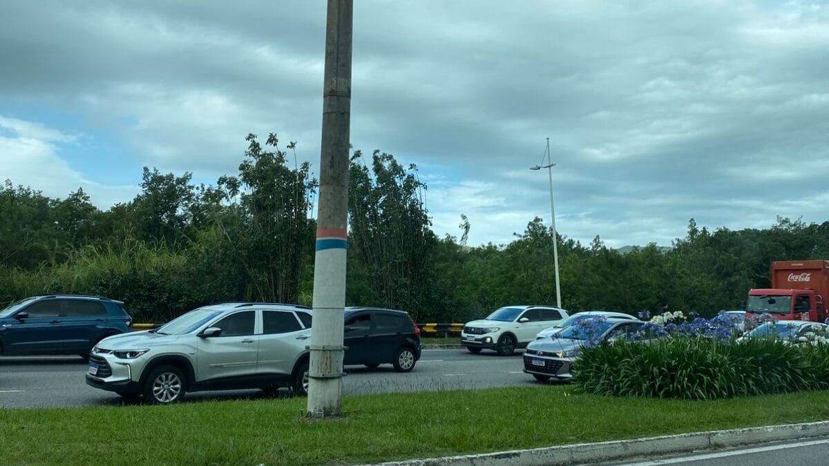 Trânsito no feriadao em Florianópolis