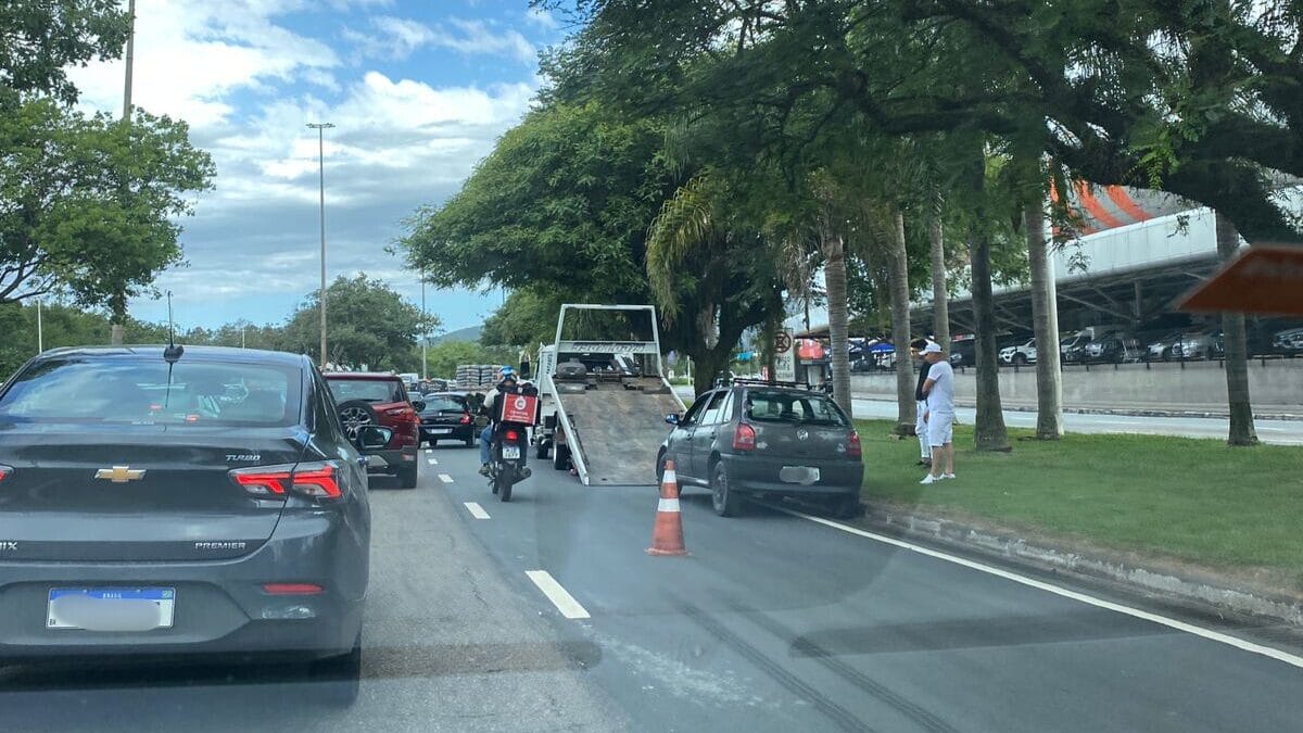 Trânsito no feriadao em Florianópolis