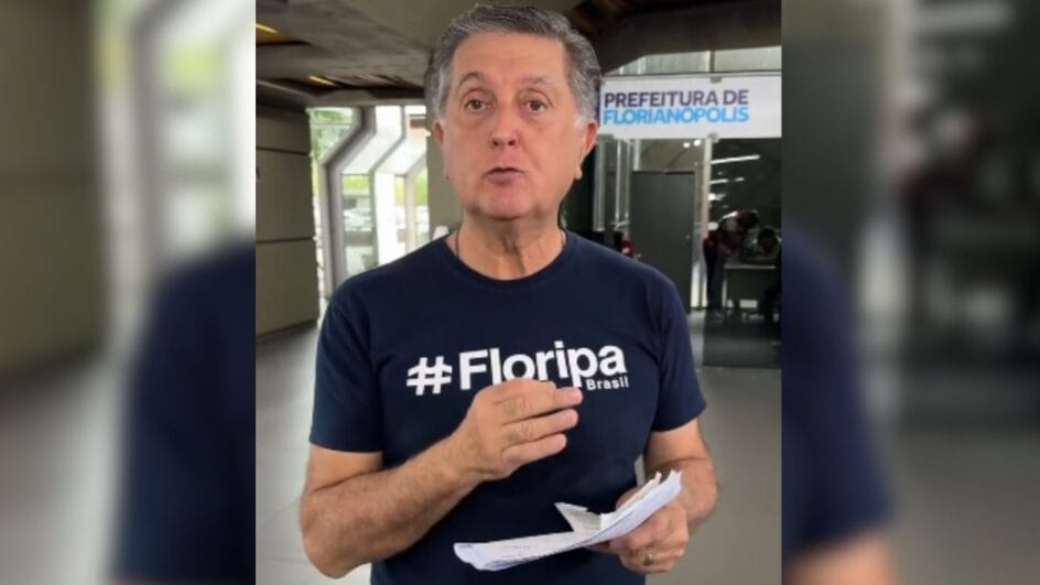 Medida no acesso à cidade pela rodoviária anunciada em vídeo por Topázio Neto (PSD) causou polêmica (Foto: Instagram, Reprodução)