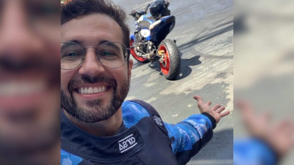 Lurrique praticava wheeling e morreu em uma manobra durante o show radical (Foto: Redes sociais, Reprodução)