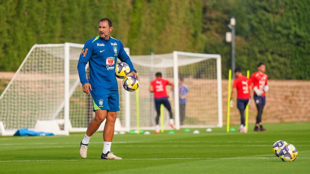 Treino da seleção brasileira para o Mundial Sub-17 (Foto: Nelson Terme, CBF)
