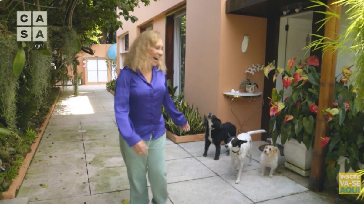 Detalhes da casa da atriz Arlete Salles