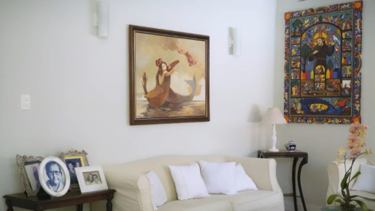 Detalhes da casa da atriz Arlete Salles