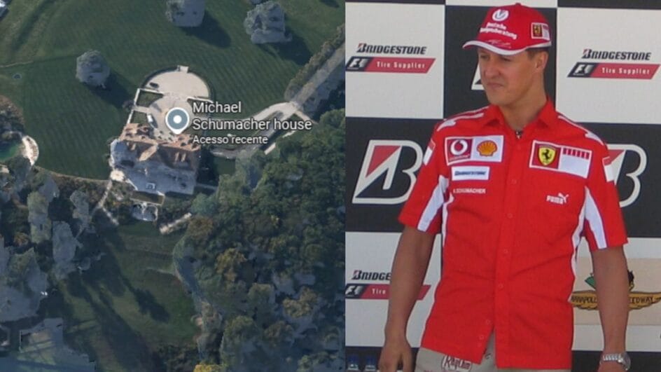 Casa de Michael Schumacher (Foto: Google Earth, Wikimedia Commons, banco de imagens)