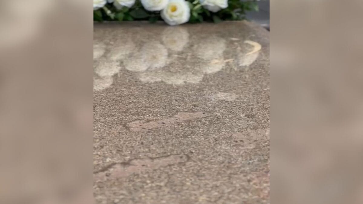 "Arrastão": Cruzes, letras e fotos são furtadas em cemitério da Grande Florianópolis (Foto: Prefeitura de São Pedro de Alcânatra, Reprodução)