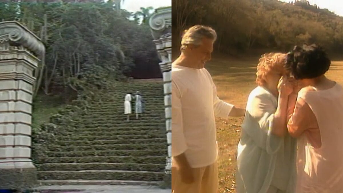 cena dina reencontrando a mae a viagem