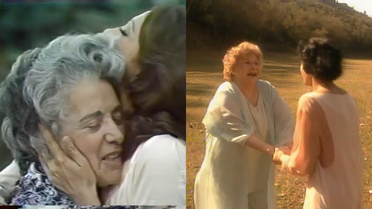 cena dina reencontrando a mae a viagem