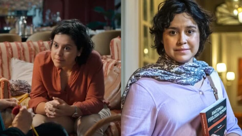 Claudia personagem de Lourrana Moussinho em Três Graças