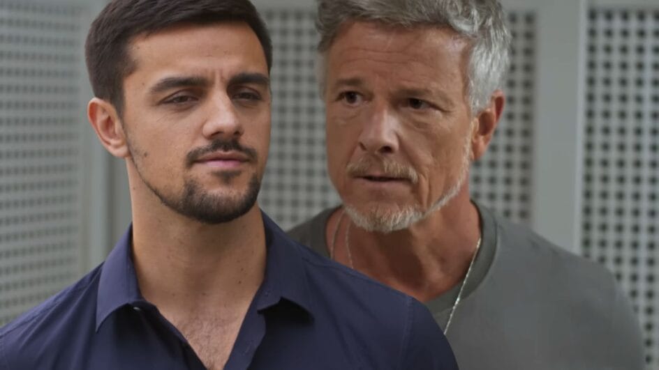 Felipe Simas é Danilo e Marcello Novaes é Jaques em Dona de Mim.