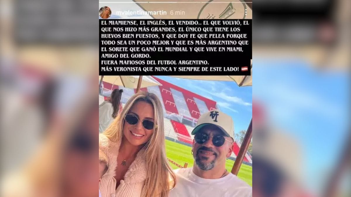 Esposa de Verón vai Às redes sociais xingar Messi