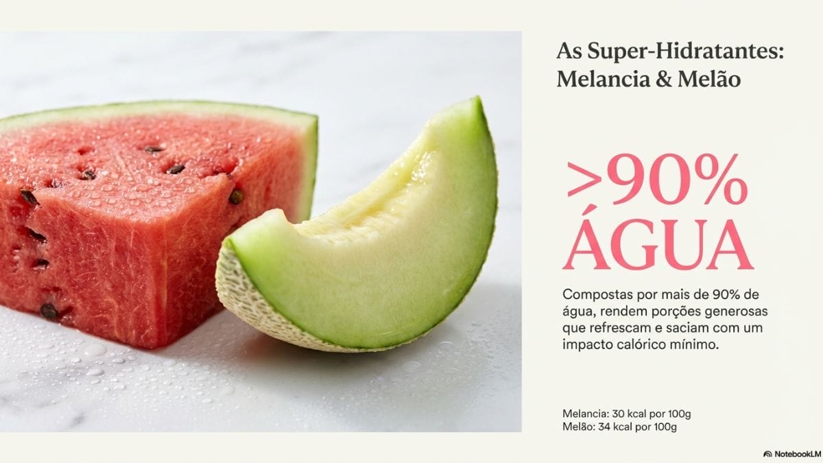 guia visual de frutas com poucas calorias