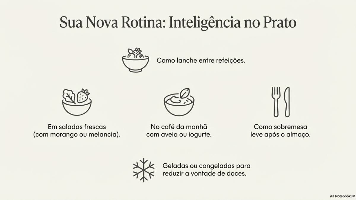 guia visual de frutas com poucas calorias