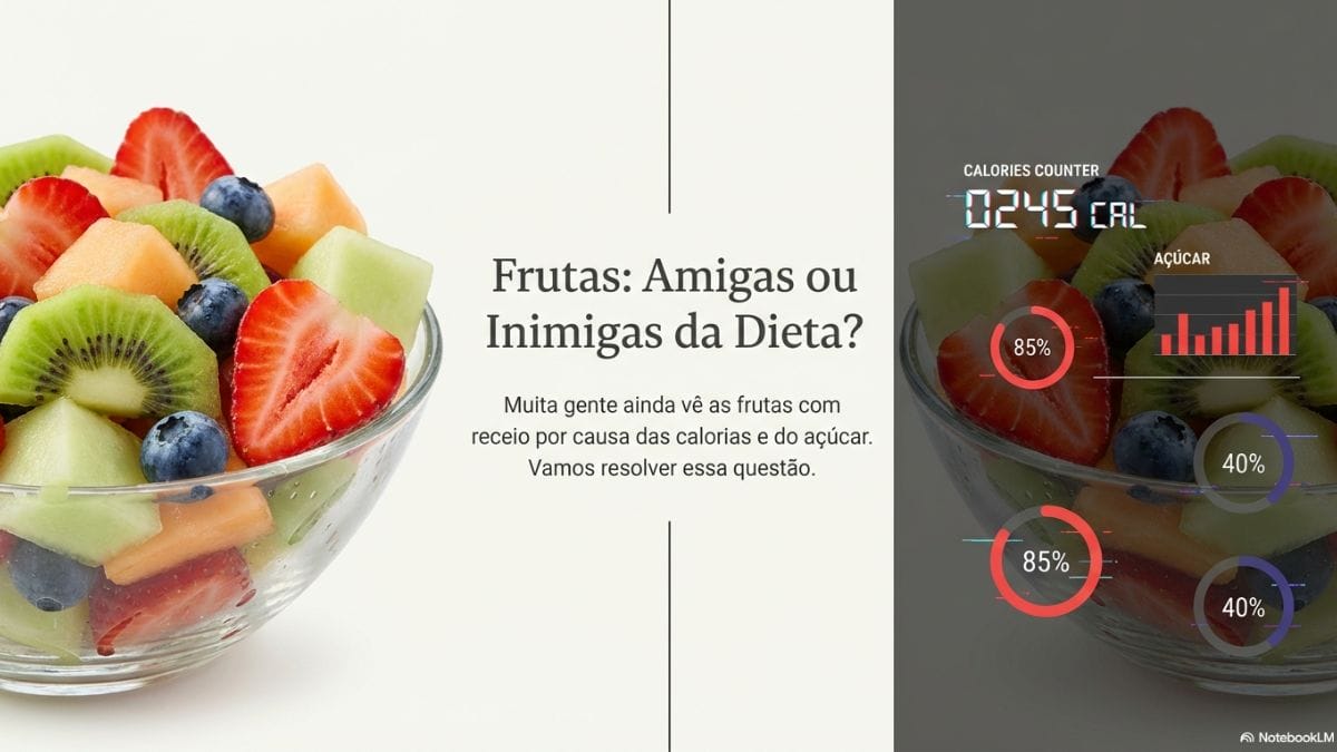 guia visual de frutas com poucas calorias