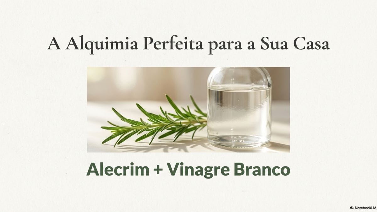 guia visual da mistura de vinagre branco e alecrim